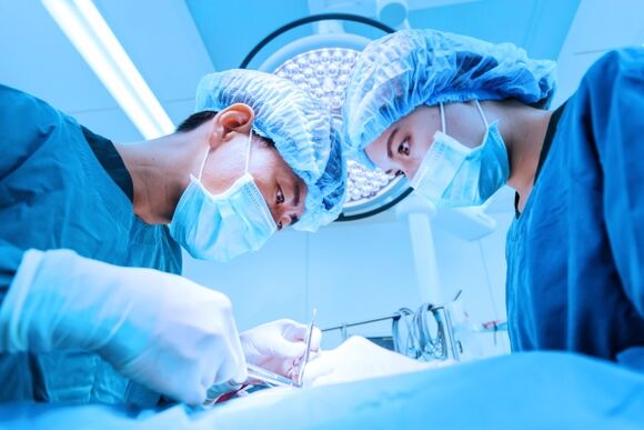 Réalisation d'une ligamentotomie – chirurgie d'agrandissement du pénis